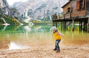 Some Random Thoughts About Dad 1 Father and son skipping rocks at a lake