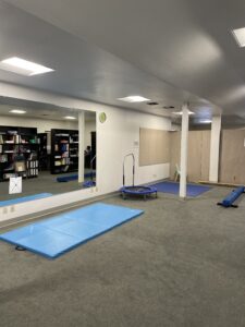 big open room with equipment for exercises in Irvine
