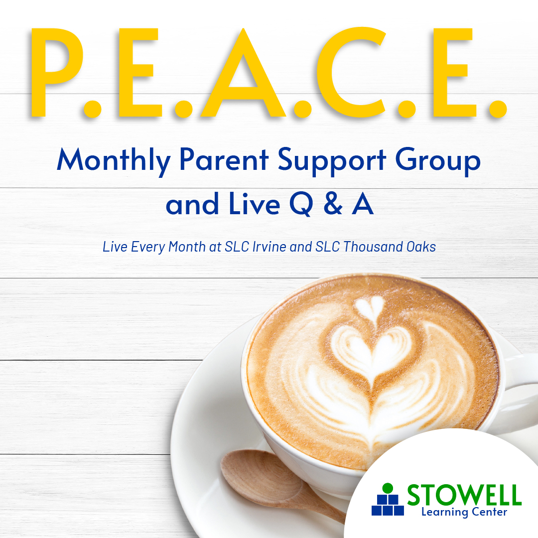 PEACE - Parent Erichment and Continuing Education. A monthly parent support group.