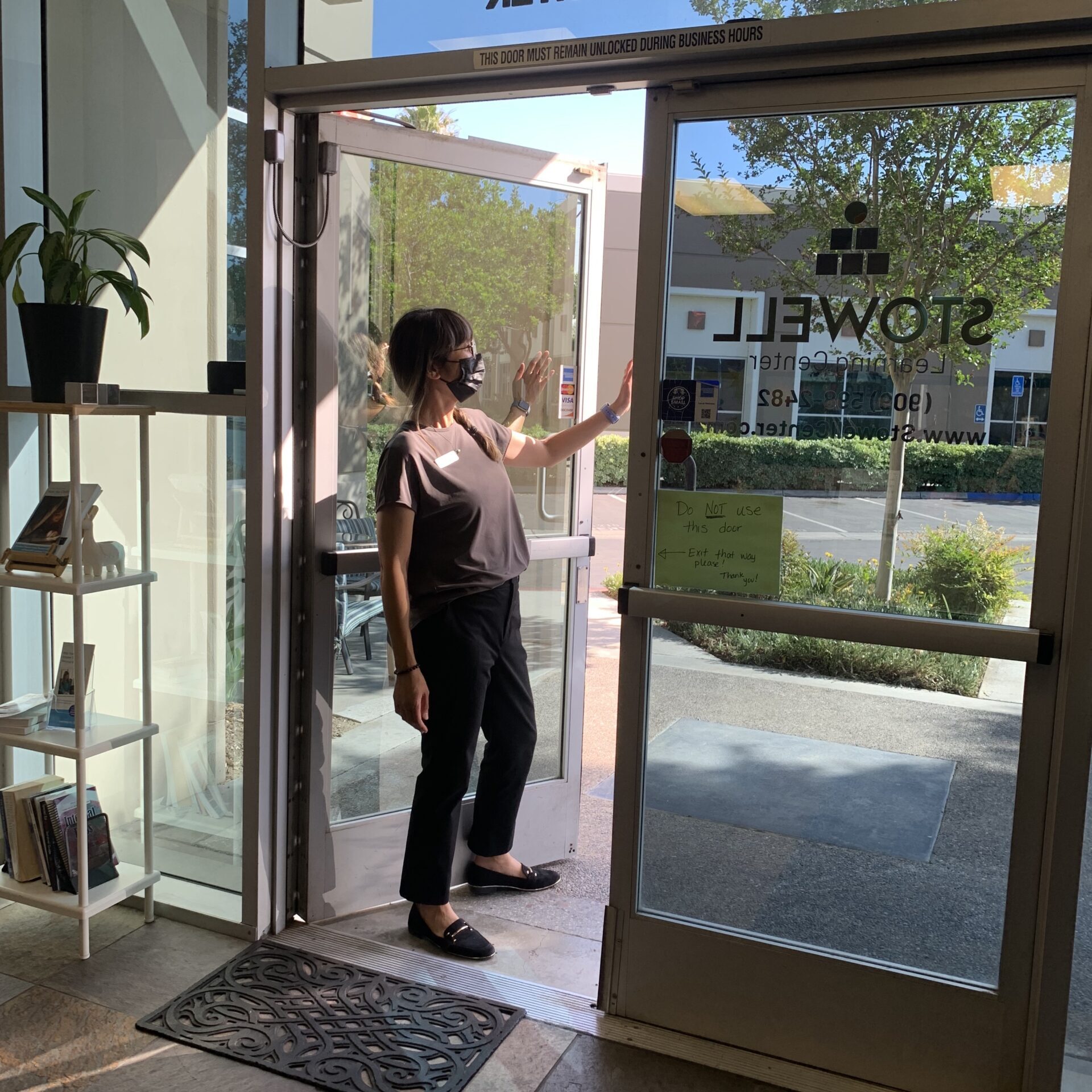 Clinician Greeting a Student