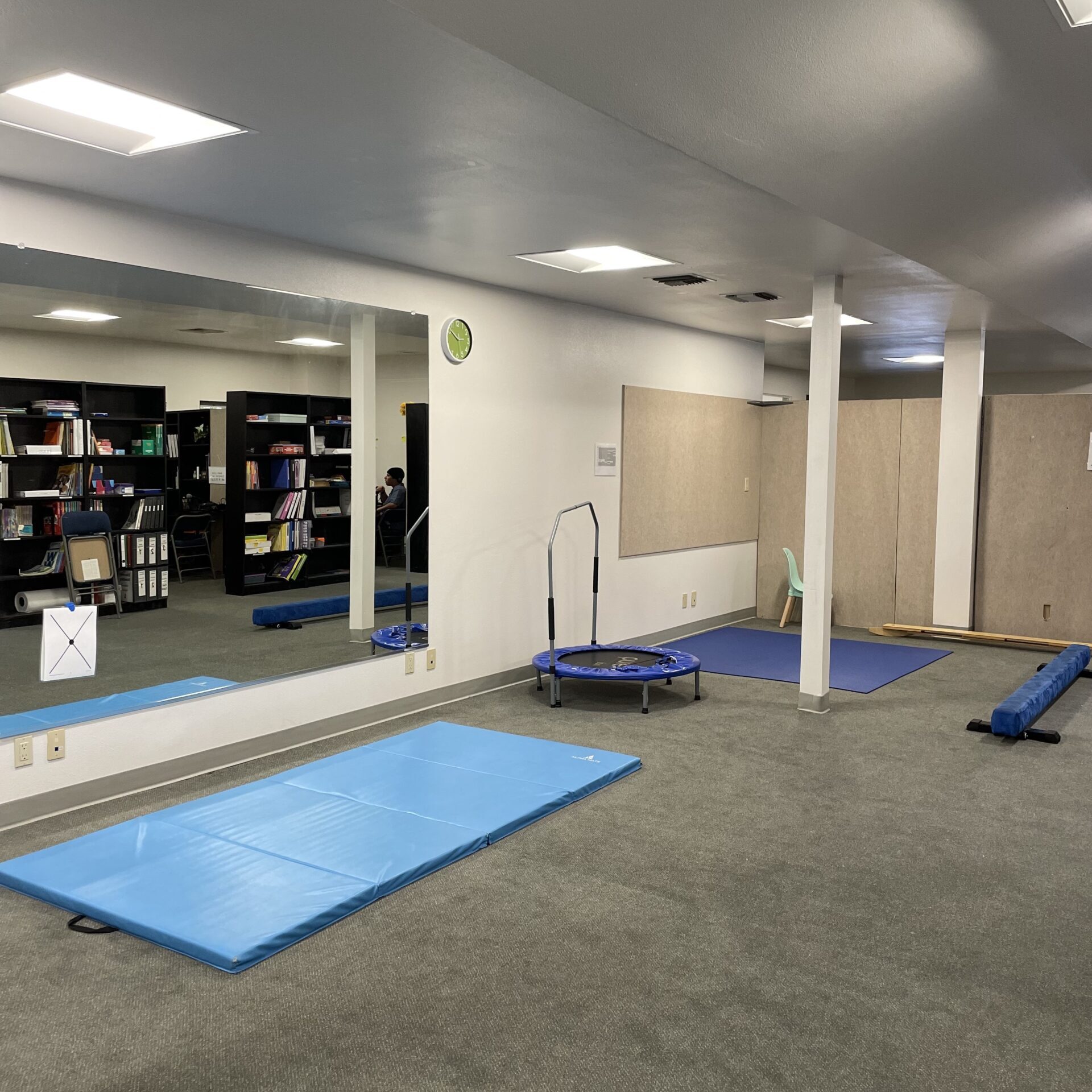 big open room with equipment for exercises in Irvine